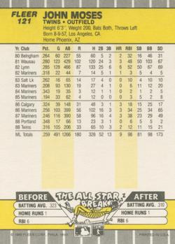 John Moses  baseball card collectible - Main Image 2