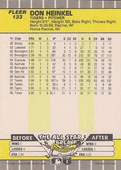 Don Heinkel  baseball card collectible - Main Image 2