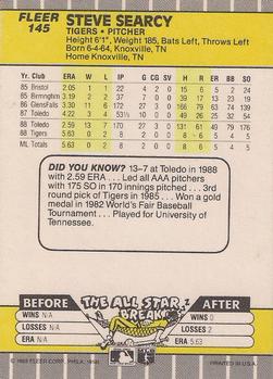 Steve Searcy  baseball card collectible - Main Image 2