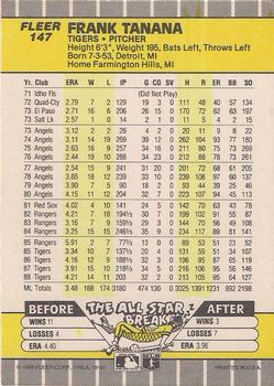 Frank Tanana  baseball card collectible - Main Image 2