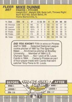 Mike Dunne  baseball card collectible - Main Image 2