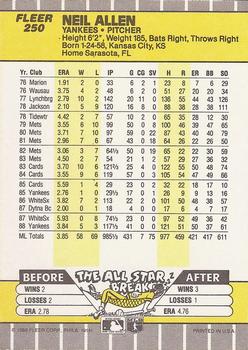 Neil Allen  baseball card collectible - Main Image 2