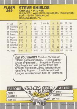 Steve Shields  baseball card collectible - Main Image 2