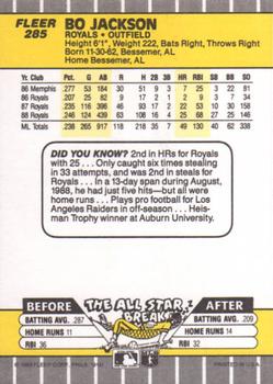 Bo Jackson  baseball card collectible - Main Image 2