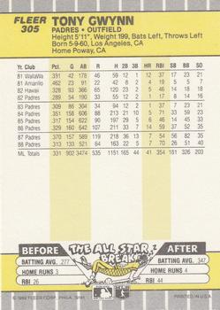 Tony Gwynn  baseball card collectible - Main Image 2