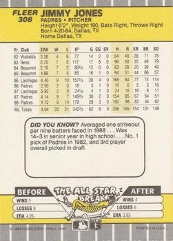 Jimmy Jones  baseball card collectible - Main Image 2