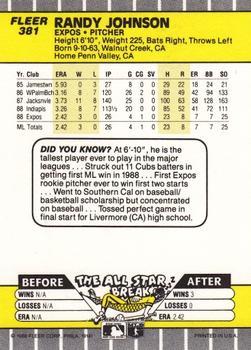 Randy Johnson  baseball card collectible - Main Image 2