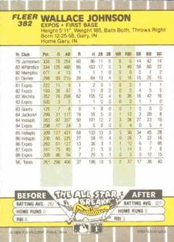 Wallace Johnson  baseball card collectible - Main Image 2