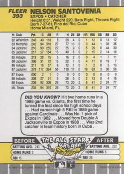 Nelson Santovenia  baseball card collectible - Main Image 2