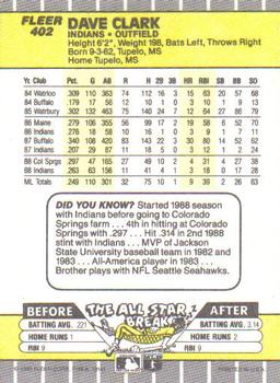 Dave Clark  baseball card collectible - Main Image 2