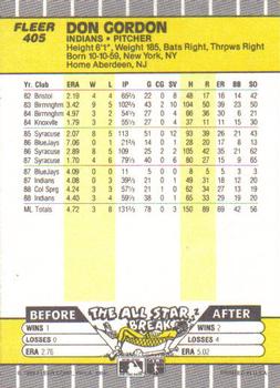 Don Gordon  baseball card collectible - Main Image 2