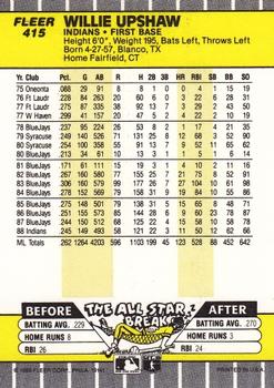 Willie Upshaw  baseball card collectible - Main Image 2