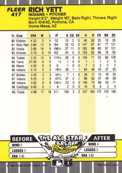 Rich Yett  baseball card collectible - Main Image 2