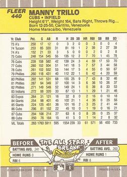 Manny Trillo  baseball card collectible - Main Image 2