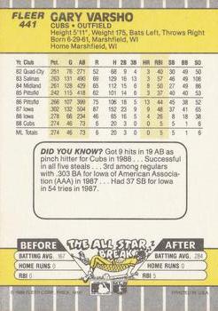 Gary Varsho  baseball card collectible - Main Image 2