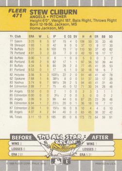 Stew Cliburn  baseball card collectible - Main Image 2