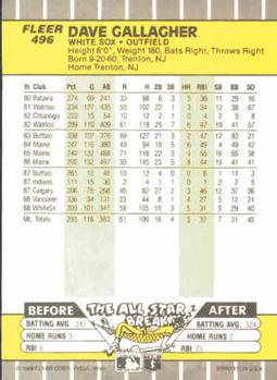 Dave Gallagher  baseball card collectible - Main Image 2