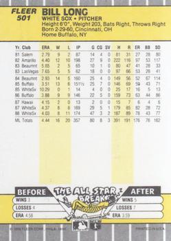 Bill Long  baseball card collectible - Main Image 2