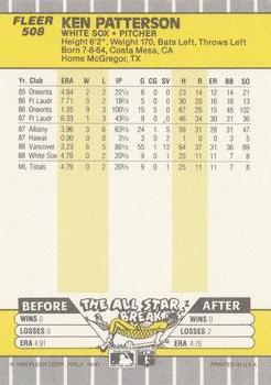 Ken Patterson  baseball card collectible - Main Image 2