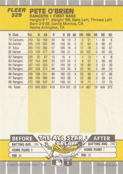 Pete O’Brien  baseball card collectible - Main Image 2