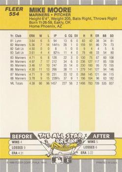 Mike Moore  baseball card collectible - Main Image 2