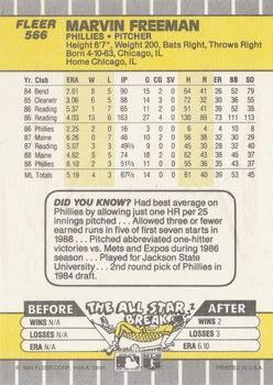 Marvin Freeman  baseball card collectible - Main Image 2