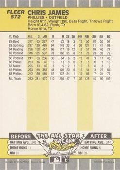 Chris James  baseball card collectible - Main Image 2