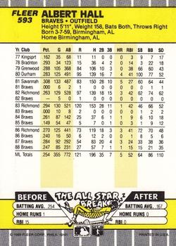 Al Hall  baseball card collectible - Main Image 2