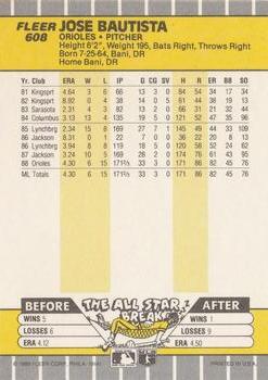 Jose Bautista  baseball card collectible - Main Image 2