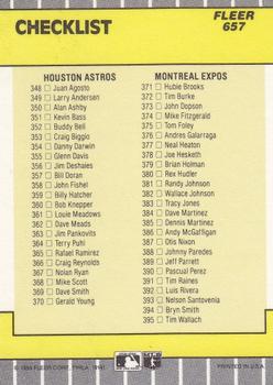 Checklist: Padres / Giants / Astros / Expos  baseball card collectible - Main Image 2