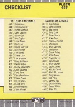 Checklist: Indians / Cubs / Cardinals / Angels  baseball card collectible - Main Image 2