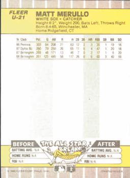 Matt Merullo  baseball card collectible - Main Image 2