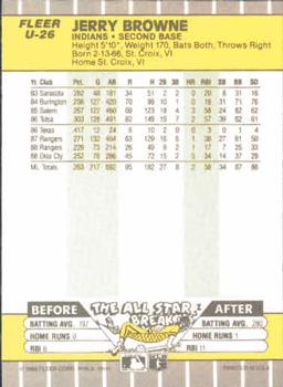 Jerry Browne  baseball card collectible - Main Image 2