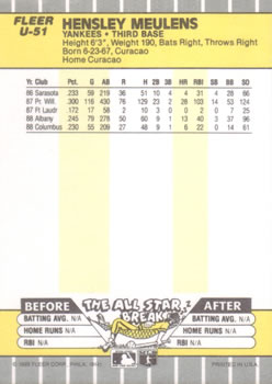 Hensley Meulens  baseball card collectible - Main Image 2