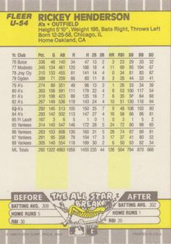 Rickey Henderson  baseball card collectible - Main Image 2
