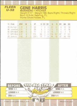 Gene Harris  baseball card collectible - Main Image 2