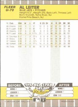 Al Leiter  baseball card collectible - Main Image 2