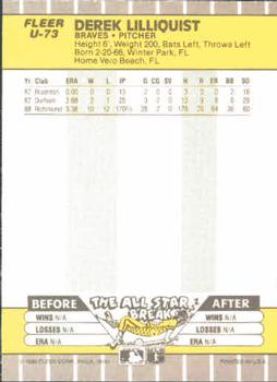 Derek Lilliquist  baseball card collectible - Main Image 2