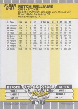 Mitch Williams  baseball card collectible - Main Image 2