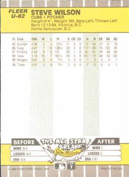 Steve Wilson  baseball card collectible - Main Image 2