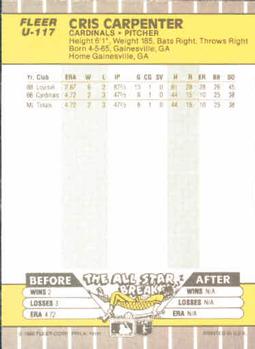 Cris Carpenter  baseball card collectible - Main Image 2