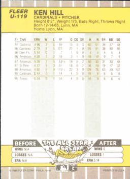 Ken Hill  baseball card collectible - Main Image 2