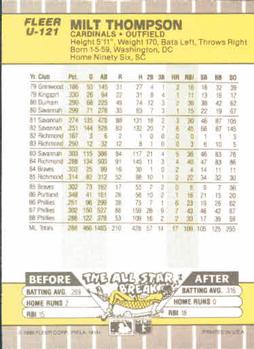 Milt Thompson  baseball card collectible - Main Image 2