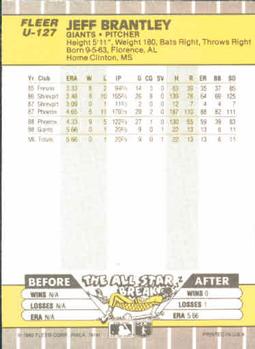 Jeff Brantley  baseball card collectible - Main Image 2