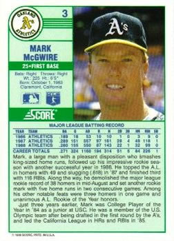 Mark McGwire  baseball card collectible - Main Image 2