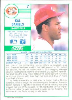 Kal Daniels  baseball card collectible - Main Image 2