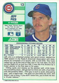 Jeff Pico  baseball card collectible - Main Image 2