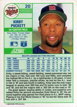 Kirby Puckett  baseball card collectible - Main Image 2