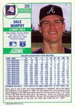 Dale Murphy  baseball card collectible - Main Image 2