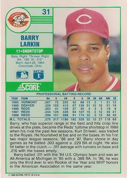 Barry Larkin  baseball card collectible - Main Image 2